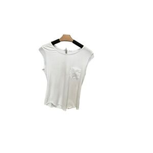 Calvin Klein‎ White Pocket Sleeveless Top Casual Basic Tank Top